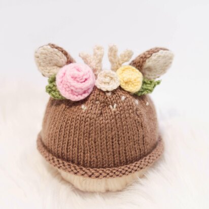 Newborn fawn hat pattern