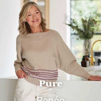 Renee Topdown Batwing Jumper in West Yorkshire Spinners Bo Peep Pure - DBP0240 - Downloadable PDF