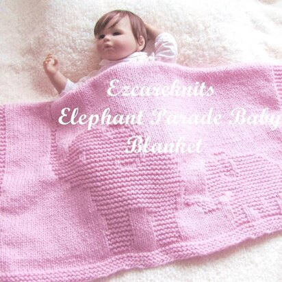 Elephant Parade Baby Blanket