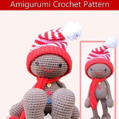 Huggy Gingerbread Man Christmas Crochet Pattern