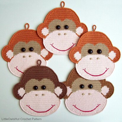 080 Monkey potholder or decor