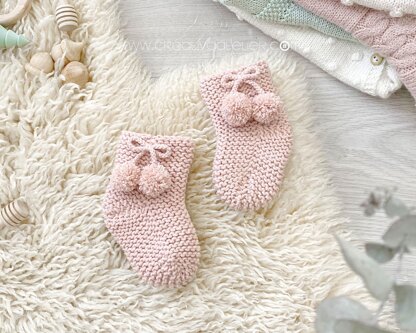 CUTIE Easy Knitted Baby Socks