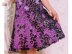 Crochet purple wedding dress