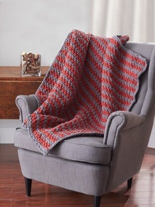 Sawtooth Afghan in Bernat Blanket