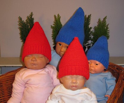 Baby Gnome Hats - 2 designs from 1 pattern