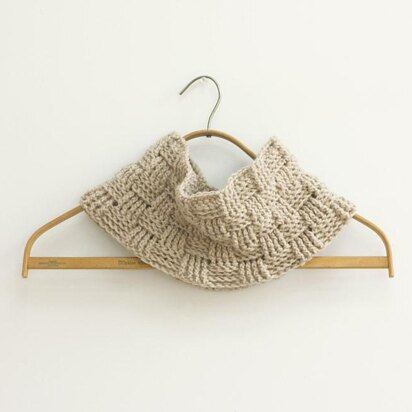 Crochet Basket Weave Cowl