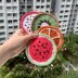 Fruit coasters in basket