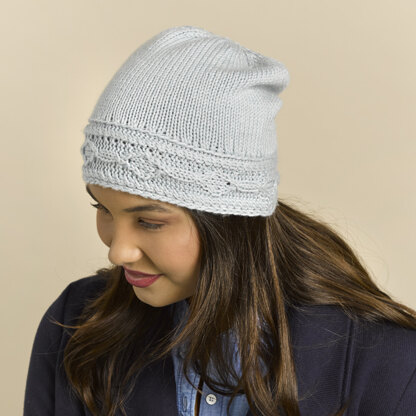 Ice Cave Hat in Valley Yarns Valley Superwash - 892 - Downloadable PDF