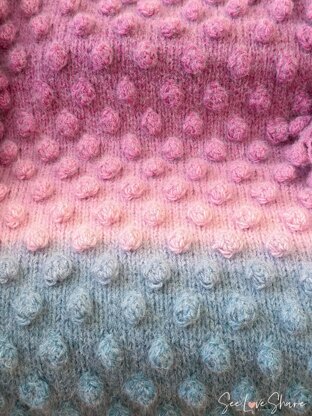 Cozy Bobble Stitch Throw