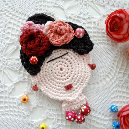 Frida Kahlo Inspired Brooch