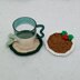 PDF Christmas Knitting Pattern DK Coasters Coffee Tea Gift Set Charity EASY Christmas Pudding Holly Mistletoe Christmas Eve Feliz Navidad