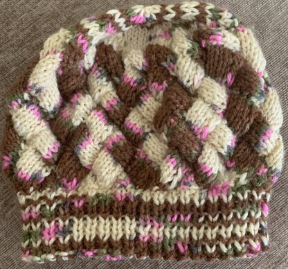 entrelac beret