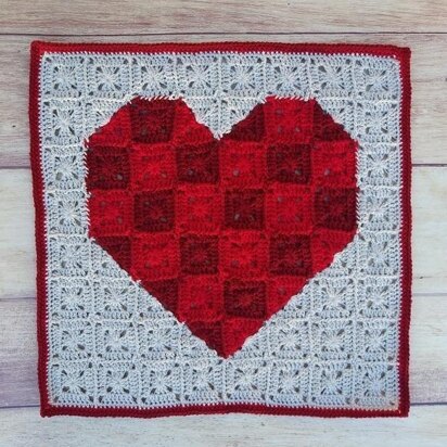 Heart Pixel Art Square