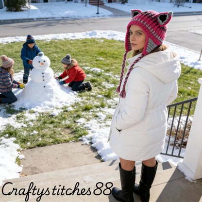 Crochet Pussy Cat Hat