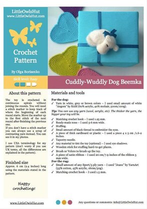 165 Cuddly-Wuddly Dog Beemka and heart