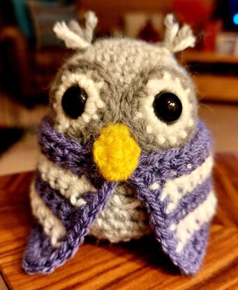 Amigurumi Crochet Owl in a Towel