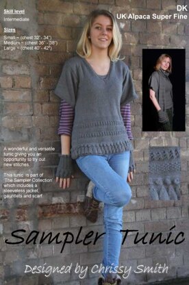 Sampler Tunic in UK Alpaca Super Fine DK 