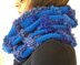 Dazzling blue tartan cowl