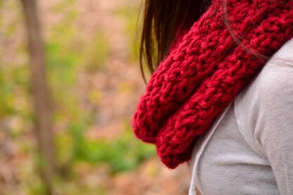 Cranberry Moss Scarf