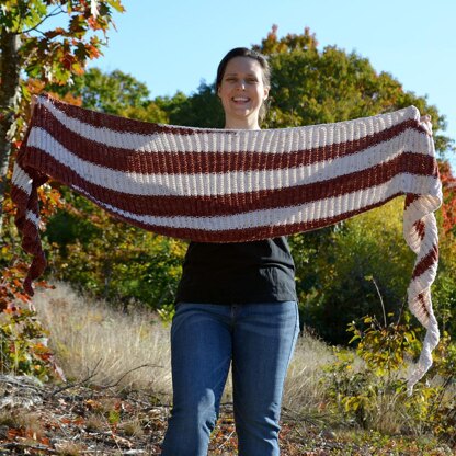 Brioche Step Shawl