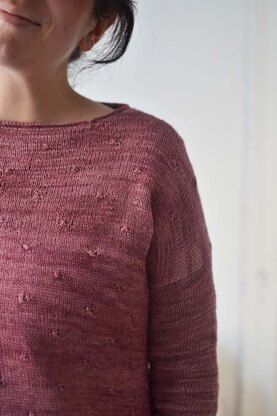 Flora Sweater by Melody Hoffmann - Sweater Knitting Pattern For Women in The Yarn Collective