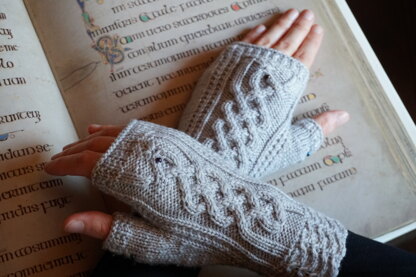 Insular style dragon mitts