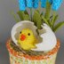Easter Decor Baby Chick in Egg