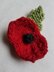Traditional Knitted Poppy