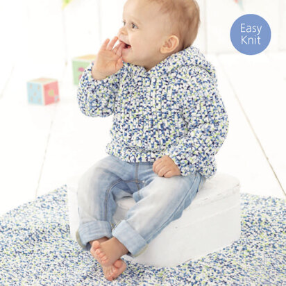 Sweater and Blanket in Sirdar Snuggly Squishy - 4852 - Downloadable PDF