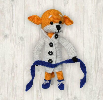 Fred the Fox Crochet Pattern, Fox Crochet Pattern, Amigurumi Fox