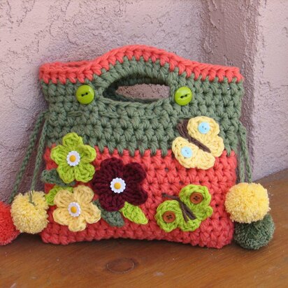 Girls Purse with Small Flowers