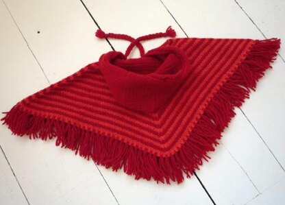 Baby Poncho 'Little Stripe'