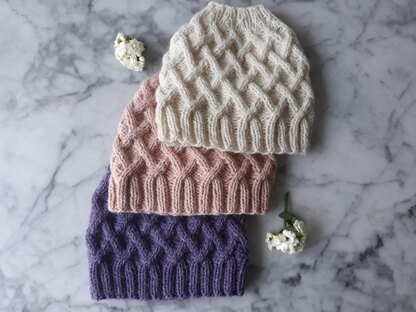 Aran Messy Bun Hat