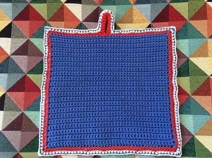 Democrats' Donkey logo pot holder pattern