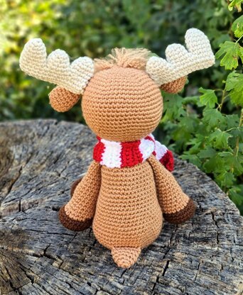 Cute Moose with Scarf