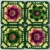 Flower square with border I by HueLaVive
