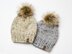 Fur Pompom Chunky Hat Baby Children Women