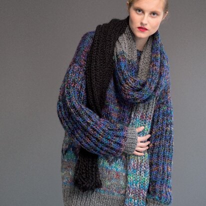 Sweater, Scarf and Snood in Rico Fashion Elements - 371 - Downloadable PDF