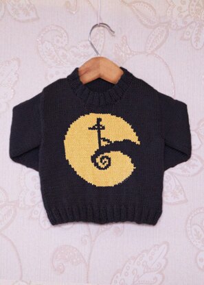 Intarsia - Halloween Spiral Hill Chart - Childrens Sweater