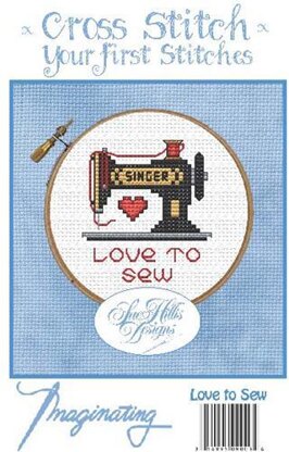 Imaginating Love To Sew Cross Stitch Kit - 2.3in x 2.5in