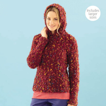 Hooded Sweater in Sirdar Caboodle - 7891 - Downloadable PDF