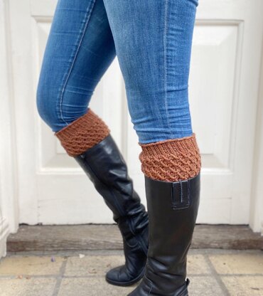 Delicate Tweed Crochet Boot Cuff