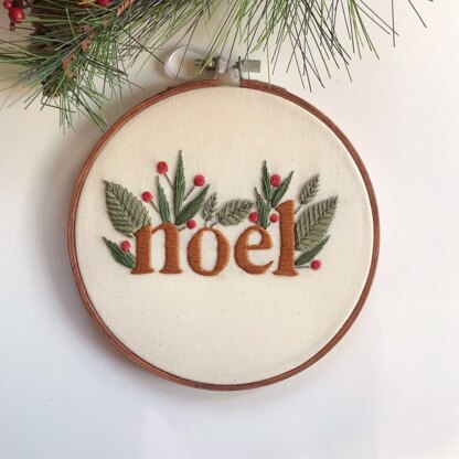 Retro Noel Embroidery Pattern