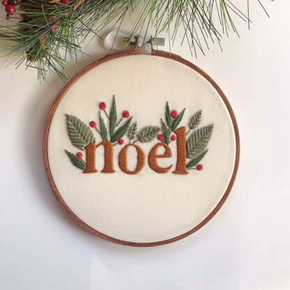 Bright Lights Christmas Ornament Embroidery Pattern