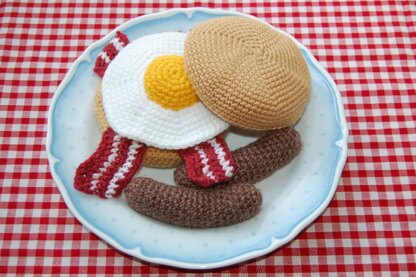 Crochet Pattern for a Breakfast Bun / Bap / Roll - Toy Food