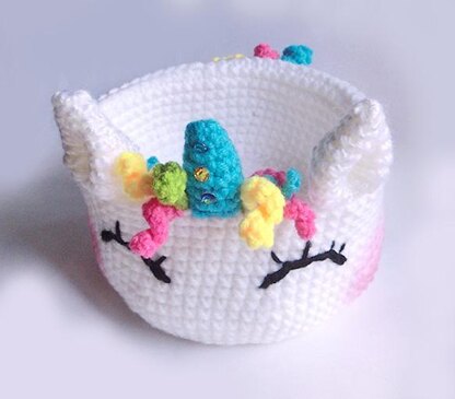 Unicorn crochet pattern, holder