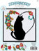 Design Works Cat in Heart Silhouette Needle Felting Kit - 12 x 12