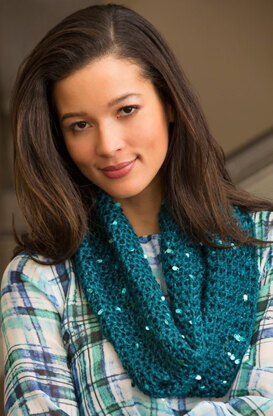 Classy Crochet Cowl in Red Heart Boutique Swanky - LW4342 - Downloadable PDF