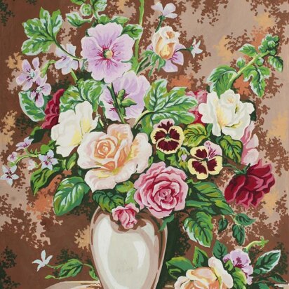 Grafitec Floral Arrangement Tapestry Canvas - 30cm x 40cm