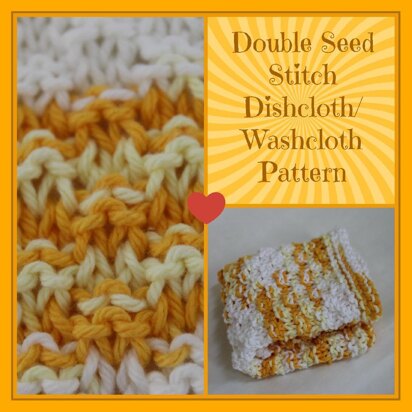 Double Seed Stitch Dishcloth